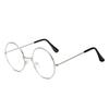 Literary Retro Round Metal Eyeglass Frames for Men and Women