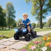Kids Electric Quad 6V Kids Quad with Forward, Reverse Function, Music, LED Headlights Black