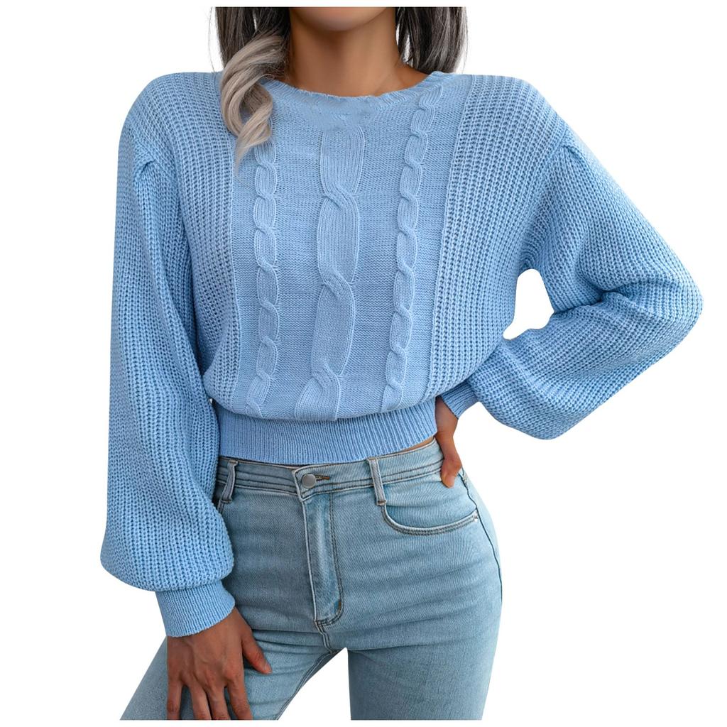 Women's  Winter Top  Style Casual  Sleeve Knitted Sweater