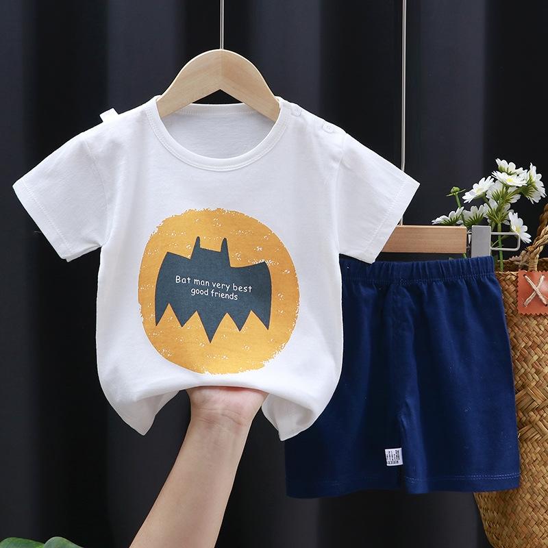 2pcs/set Children's Sets Kids Clothes Boys Girls CartoonT-shirt + Shorts Summer Cotton Short Sleeve Baby Children Clothing Toddler Suit