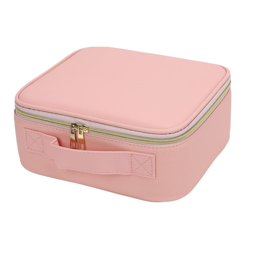 Portable LED Makeup Bag Multipurpose Stylish Large Capacity 3 Color Lights Dimmable Travel Makeup Bag with LED Mirror