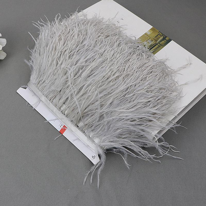 Ostrich Feather Lace Cloth Bandwidth 10-15Cm Stage Performance Clothing Decoration Accessories Lace Feather Ribbon