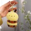 Plush Doll Little Bee Doll Bag Charm Bee Keychain Creative Bee Plush Pendant  Schoolbags