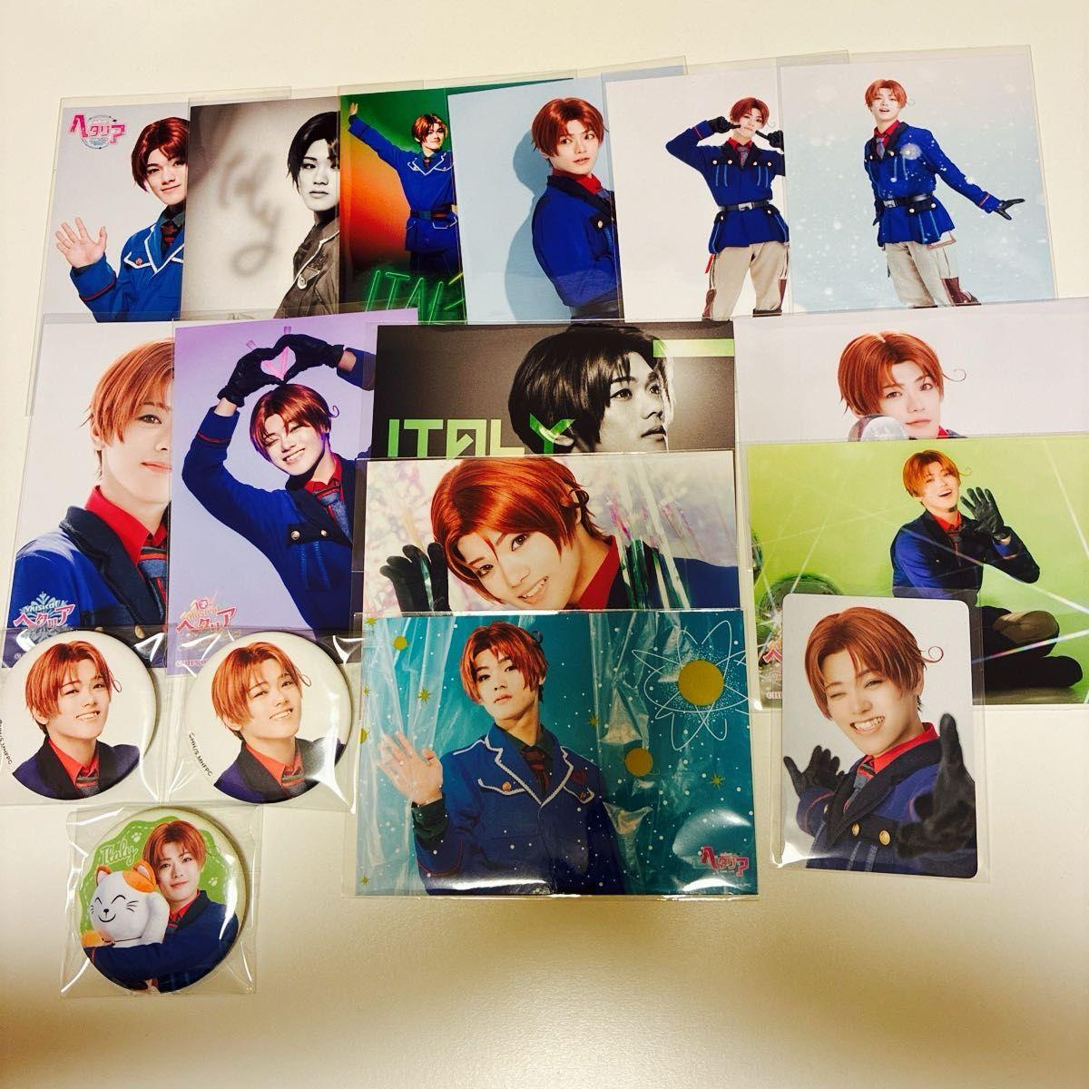 Used Hetamyu Italy Takayuki Nagae Set Sold Can Badge Bromide Trading Card
