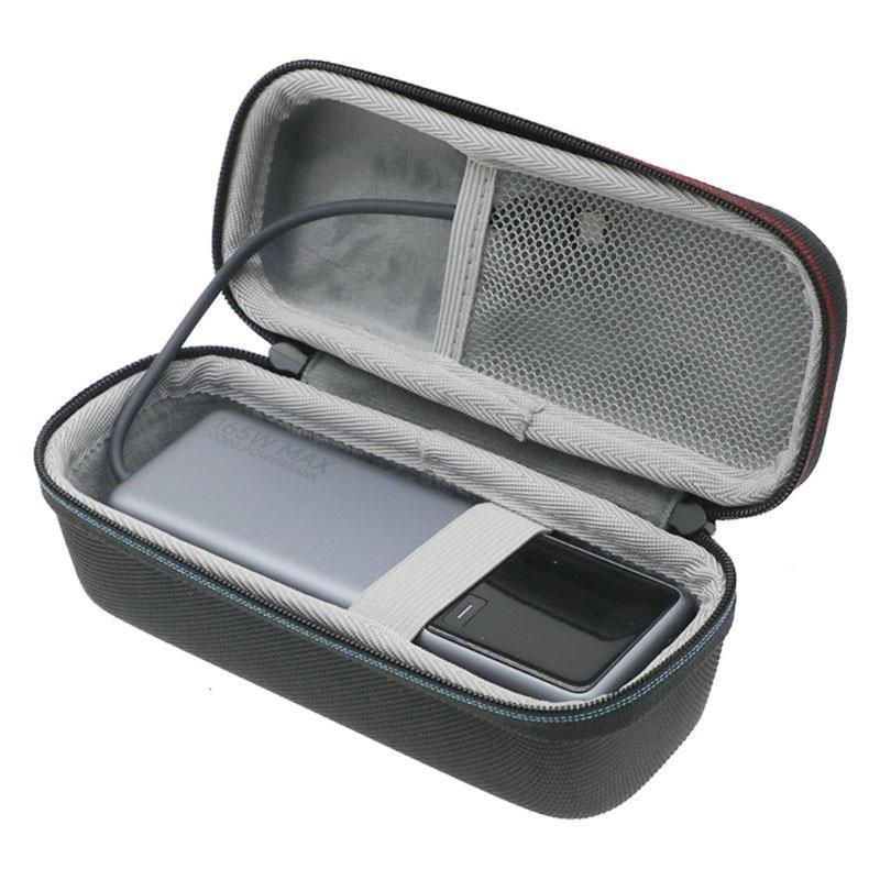 Carry Case with Inner Mesh Pocket for Built-in Cable Power Banks Scratch Resistant EVA Box Splashproof Storage Bag
