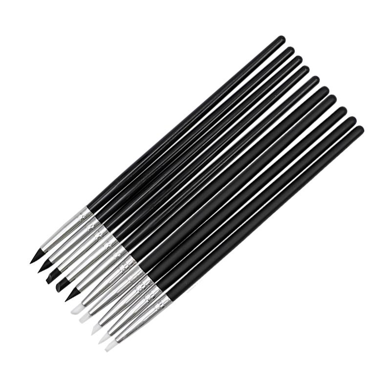 5 Pièces Stylos Pinceaux en Silicone Résine pour Façonnage Dentaire Outil pour Dents en Porcelaine Pinceaux pour Art des Ongles Stylo Argile Céramique Outils de Sculpture Modélisation Diy