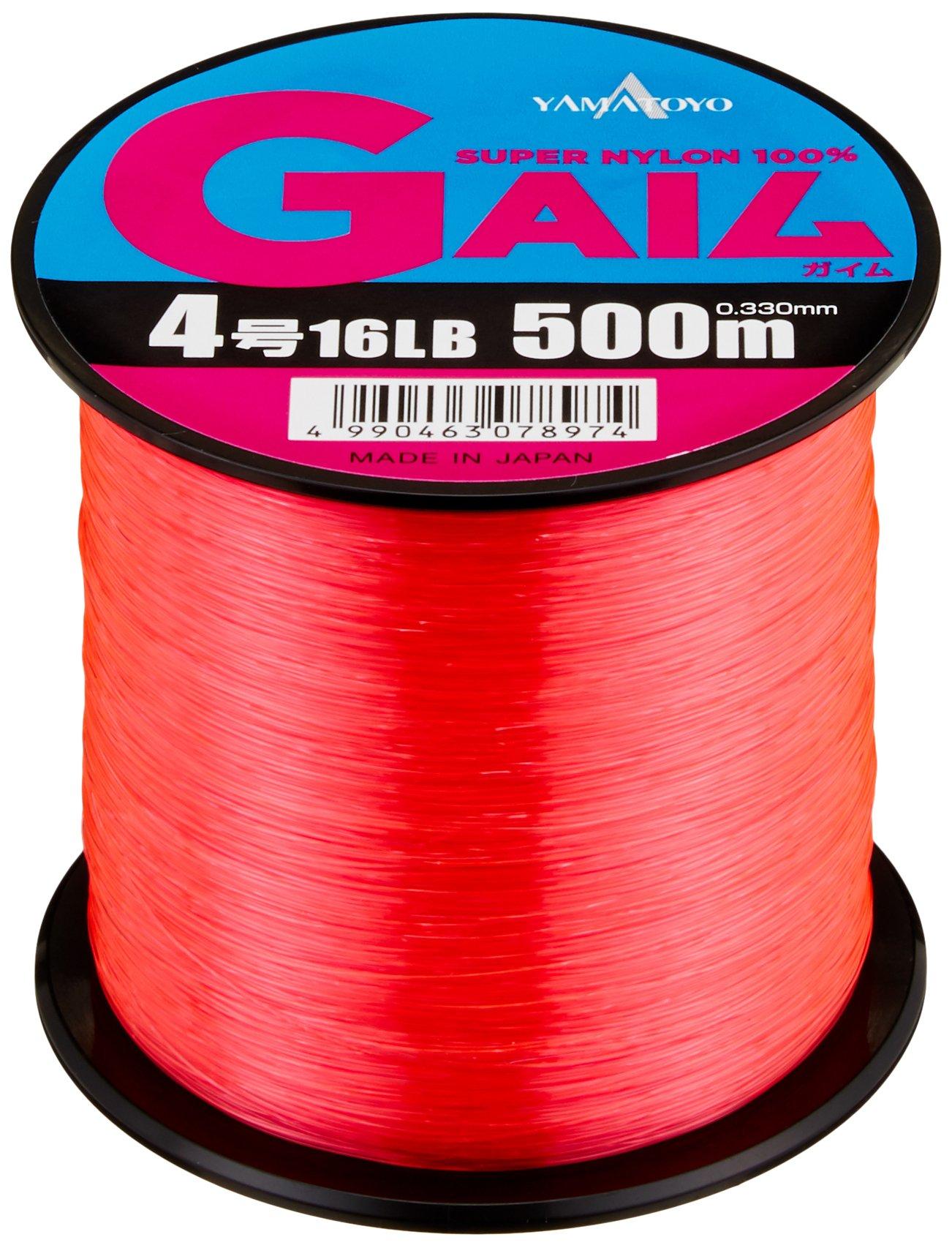 

YAMATOYO Nylon Line Gaim 500m 16lb Pink #4 розовый