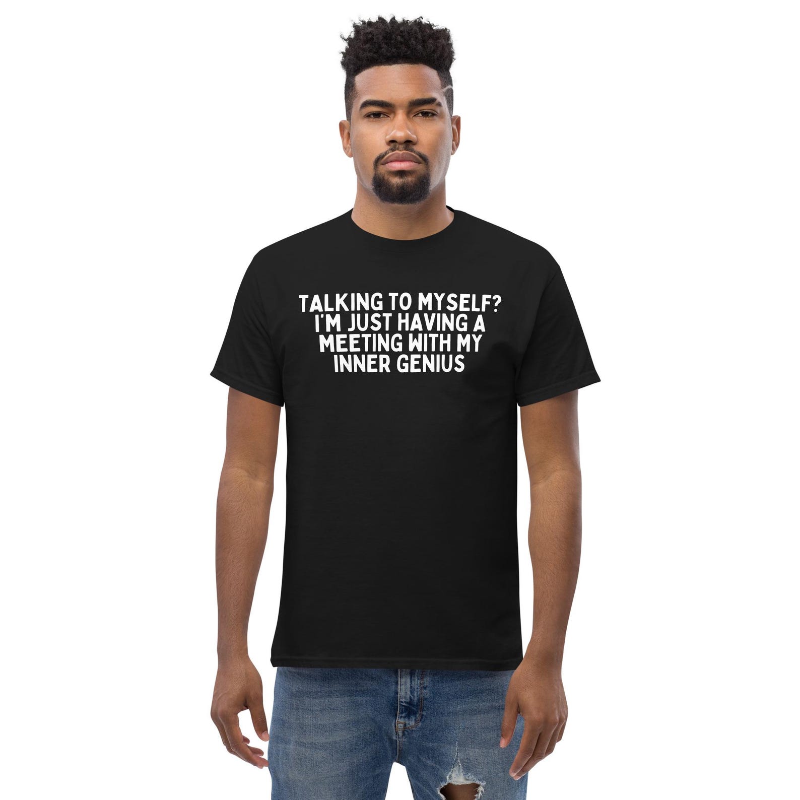 Unlock Your Inner Genius Unisex Funny Quote Unisex T-Shirt - Celebrate Your Brilliance! (White) S