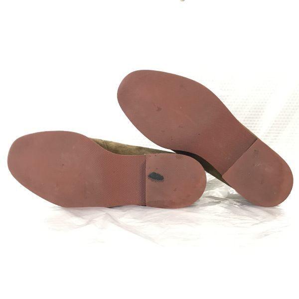 HUSH PUPPIES Suede Plain Toe Shoes Men’s 24.5 Brown Business(USED)