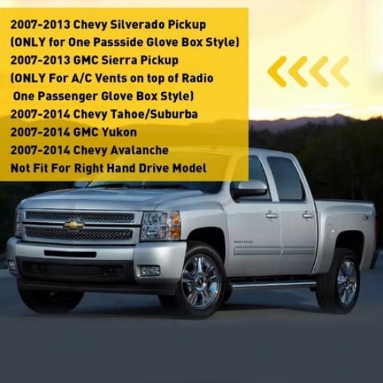 FITS 2007-2014 Chevy Tahoe/Suburban/Avalanche Black Dashboard Pad Dash Cover Mat