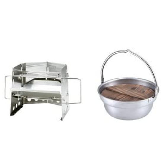 

UNIFLAME wood grill pot 18CM SOLO/bonfire set.