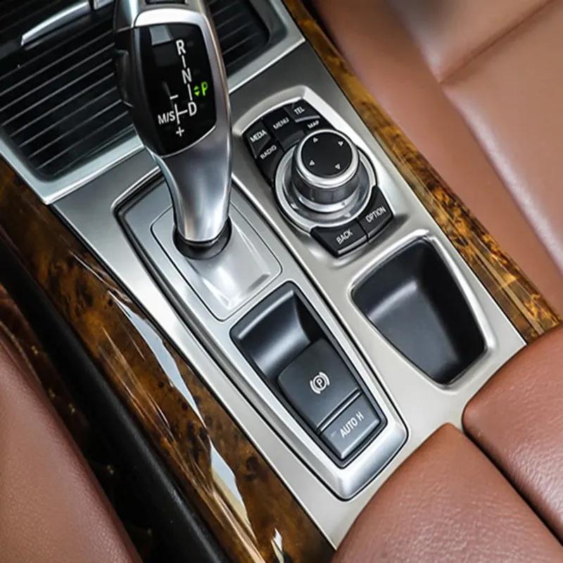 For BMW X5 X6 E70 E71 E72 Car Styling interior Buttons panel frame Decoration Cover Trim Car Sticker stainless steel Accessories