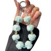 Crystal Pom-Pom Autumn Winter Phone Chain Keychain Plush Beaded Bracelet Bag Pendant Small Gift Phone Strap Wholesale