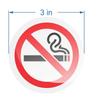 4 Stück Nichtraucher Autoaufkleber Kratzfestes Vinyl Warnaufkleber Nichtraucher-Schild für Autoscheiben Armaturenbrett Autozubehör