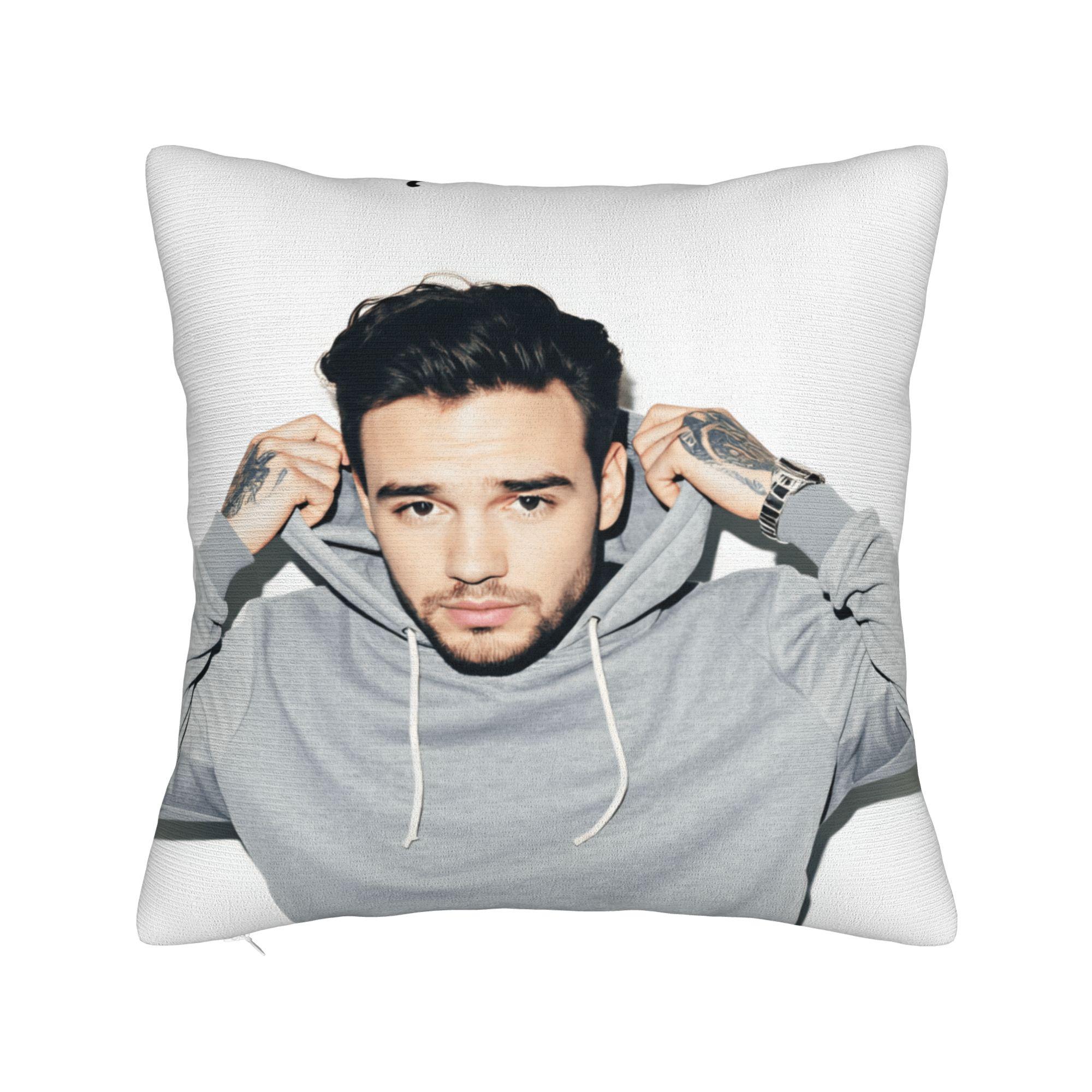 

Pillow Cover L-Liam Payne Singer Morden Pillow Case For Sofa Home Decor Pillowcases 12x12Inch