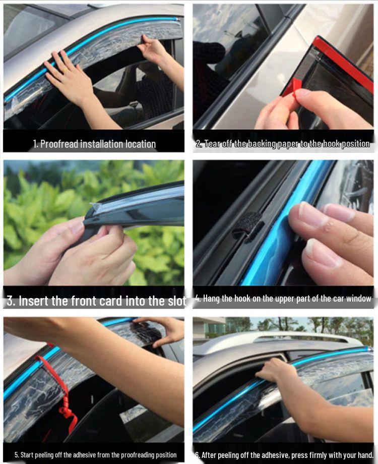 Volkswagen Sagitar Window Rain and Sun Visor Deflectors for 25 Models