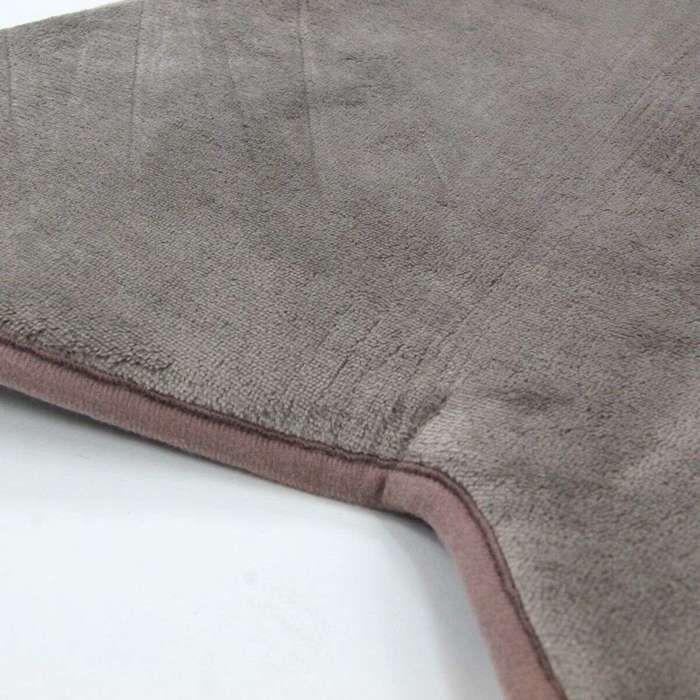 Extra-soft Taupe Star-shaped Rug 90x90