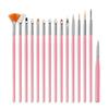 15Pcs Cake Brush Flower Modelling Ball Tools Accessories Multifunction Icing Pastry Painting Sugarcraft Fondant Decorating Tools