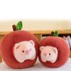 Charming Short Plush Pig Apple Pillow Perfect Gift For Kids And Adults 26cm 36cm