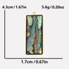 6pcs Real Natural Abalone Shell Geometric Charm Stainless Steel Charms For Jewelry Making Supplies Ocean Pendants DIY Materials