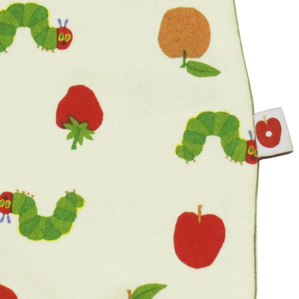 Classic Fh4459 Very Hungry Fleece Long Sleeve Coverall for Size 60 [Nakata] Autumn/Winter "The Caterpillar" Babies, Ivory,