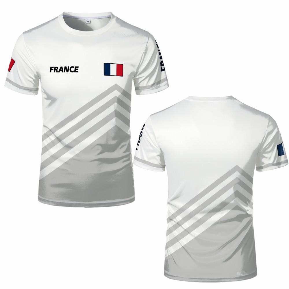 France Flag 3D Print T-shirt Summer Outdoor Sports Casual Breathable Quick-drying Tops Men Women Fashion O-Neck Football Jersey