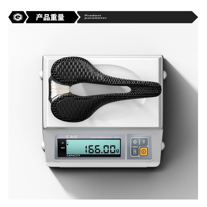 3D Printed Carbon Fiber Bicycle Saddle Road Mountain Bikes Ergonomic Hollow Design Comfort Cycling Seat
