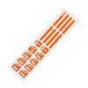 1/2PCS Car Styling Window Switch Luminous Stickers Nighting Glowing Button Auto Stickers Universal Green Orange Blue