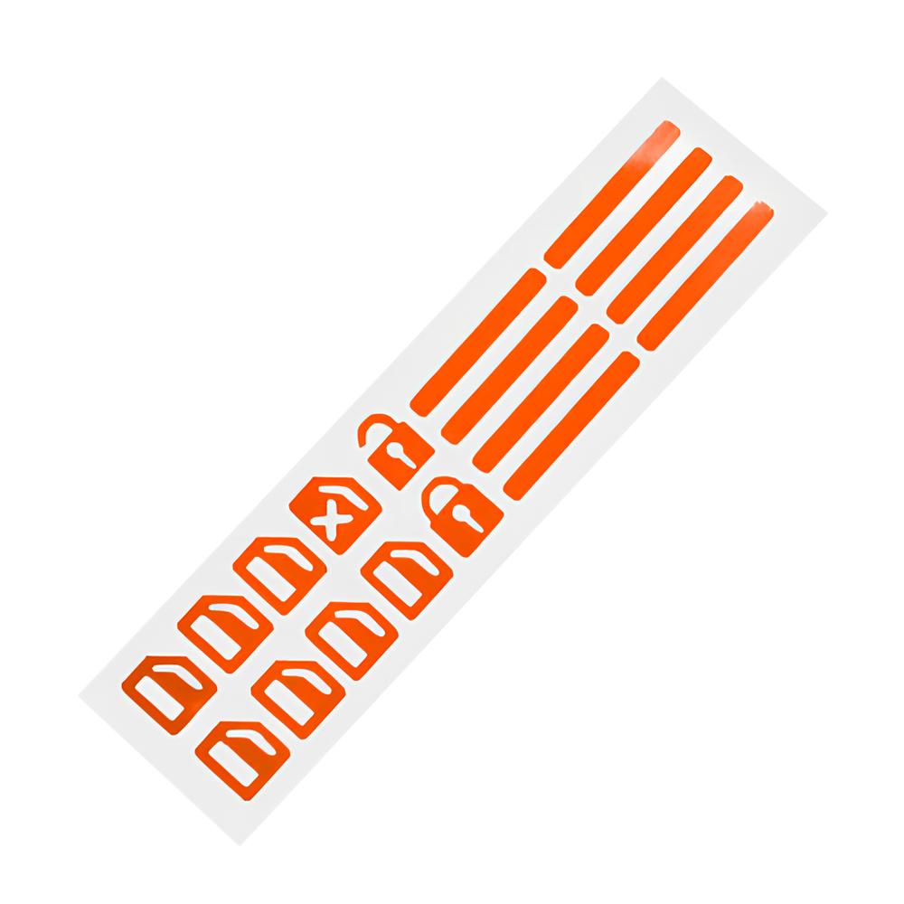 1/2PCS Car Styling Window Switch Luminous Stickers Nighting Glowing Button Auto Stickers Universal Green Orange Blue
