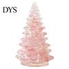 Xmas Tabletop Figurine Resin Christmas Tree Figurine, Crystal Desktop Ornament, Creative Gift Miniature Holiday Decoration for Home Office,