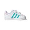 Adidas Originals SUPERSTAR CF Abrasion Resistant Low top Skateboard Shoes White Yellow Pink Infant And Toddler GY3364