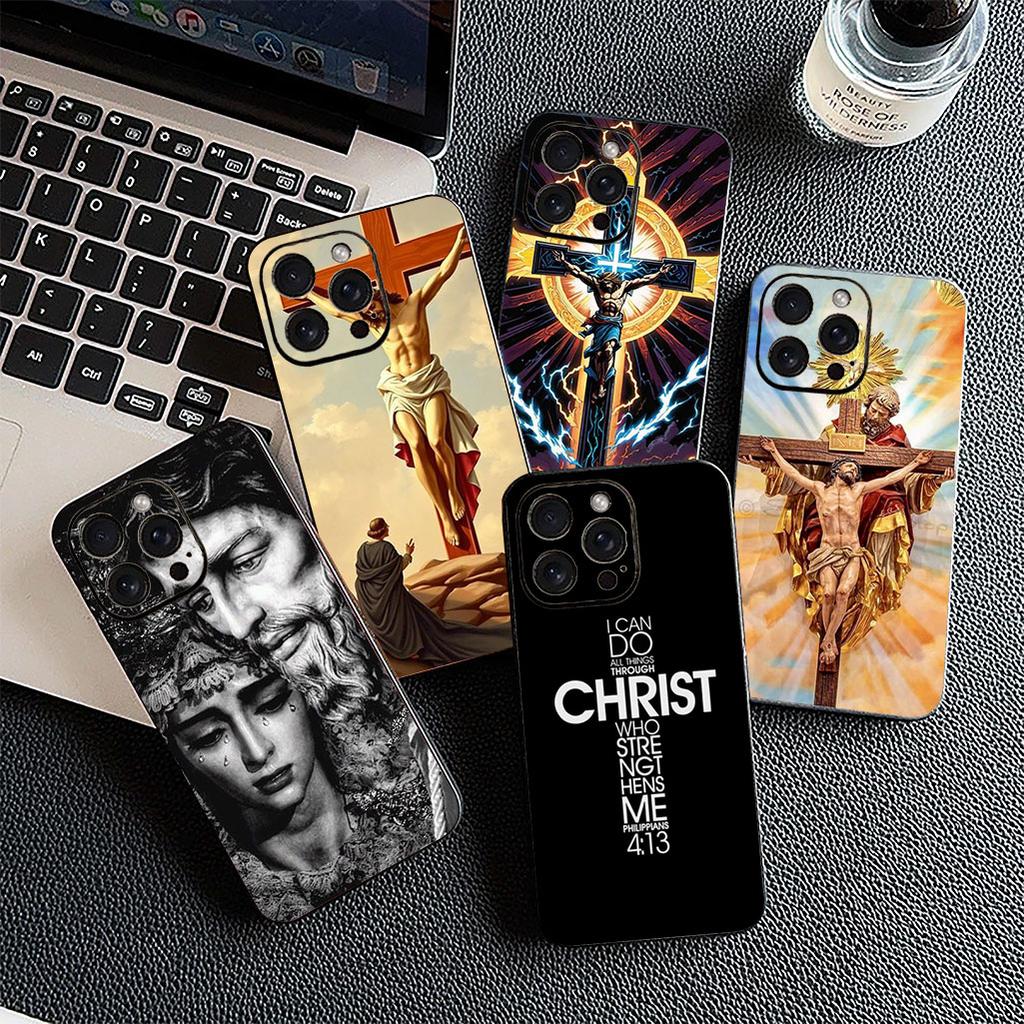 Cover for Motorola Moto Edge 50 30 One Fusion 40 neo Ultra Pro 20 Lite G50 G85 G84 E15 E14 Phone Case God Jesus Judah Cross