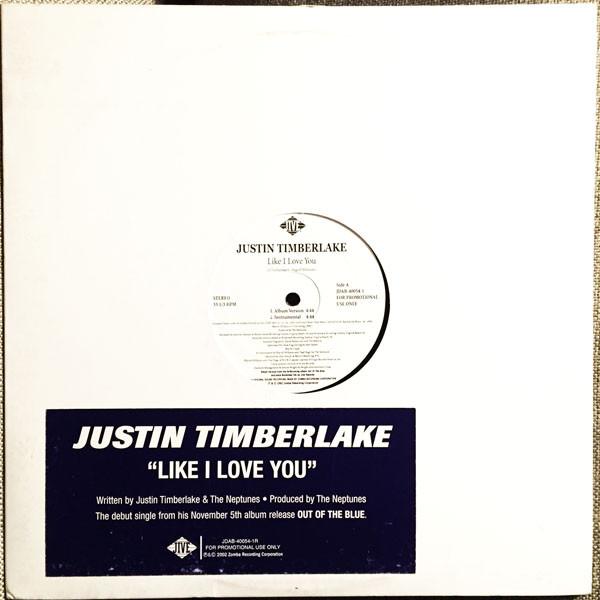 Виниловая пластинка JUSTIN TIMBERLAKE Like I Love You JDAB400541PROMO Jive 2002 Япония Рэп Хип-Хоп R&B Б/у
