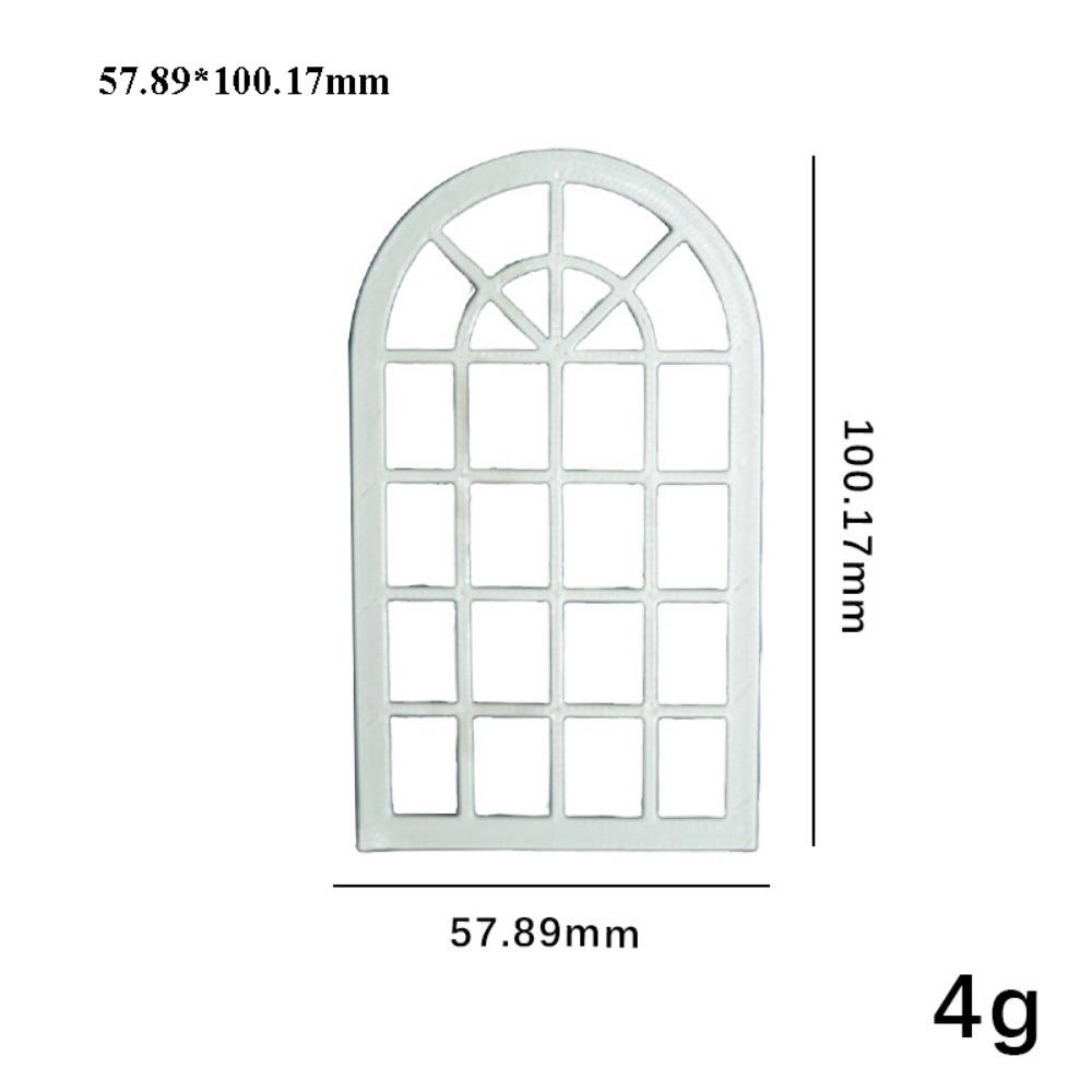 

1:12 Dollhouse Miniature Model Window Retro Hollow Out Dolls House Micro Scene Model 5