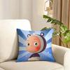 Yumis Cells The Movie Cushion Cover Reversible Plush Pillow Cover Soft Fluffy Home Decor for Sofa Bedroom