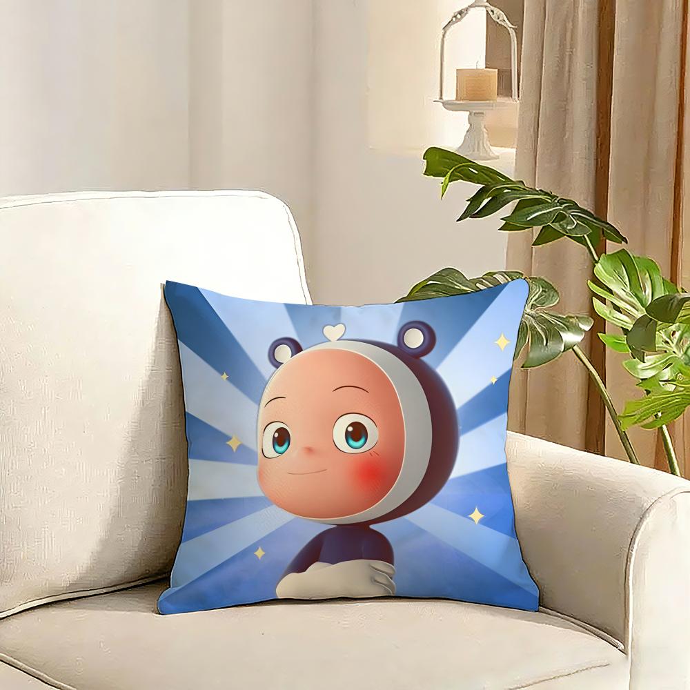 Yumis Cells The Movie Cushion Cover Reversible Plush Pillow Cover Soft Fluffy Home Decor for Sofa Bedroom
