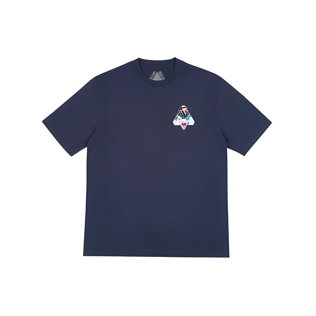 Palace Sans Ferg T-Shirt Cobra Cat Tooth Logo Short Sleeve Unisex T-Shirts Navy P14TS097