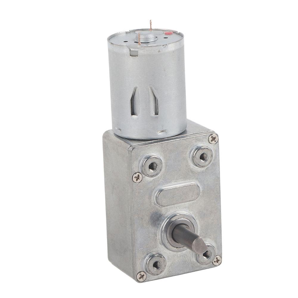 DC 12V Worm Gear Motor Double Shaft Geared Motor Universal Self Locking Motor Industrial Machinery