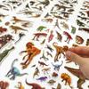 6/12/24pcs Self-adhesive Sticker Realistic Dinosaur Theme DIY Handicrafts Supplies for Journal & Phone Case & Suitcase Decor XJM