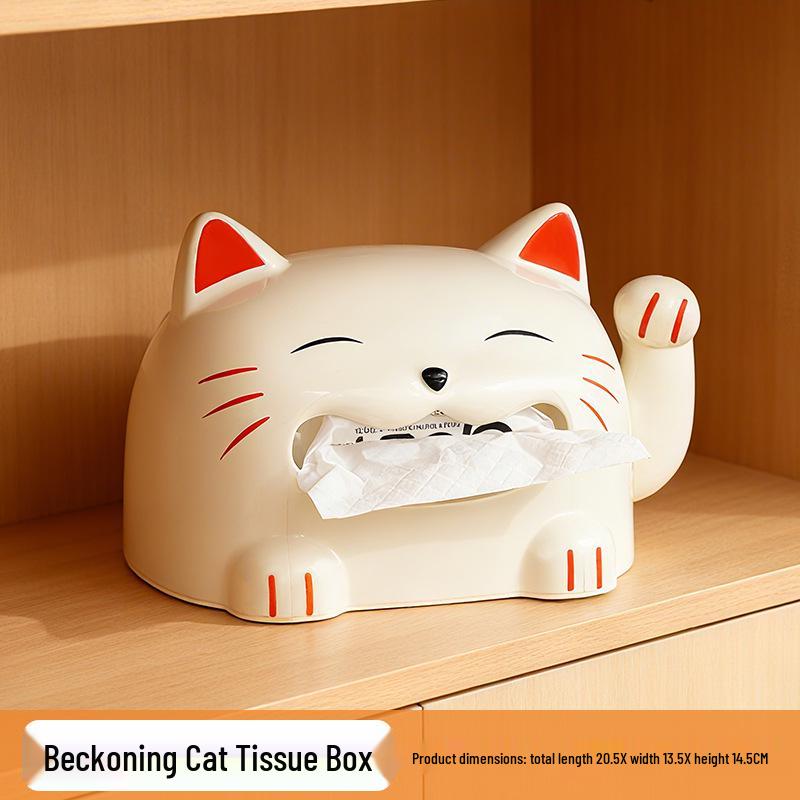 

Креативная коробка для салфеток «Кот удачи» для домашнего декора Lucky Cat Tissue Box