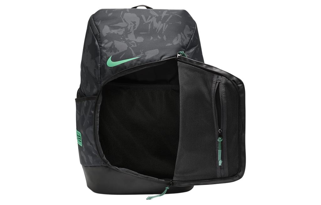 Nike Hoops Elite Pro Basketball Backpack Men Coal Black/Athletic Green FN0943-010