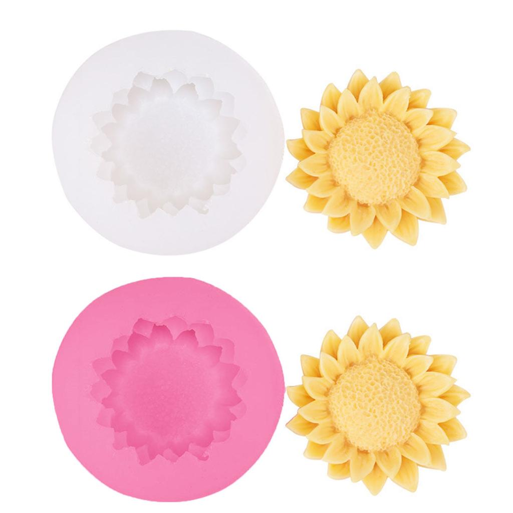 DIY Soap Moulds Sunflower Shape Silicone Material DIY Hand-Making Tool Silicone Craft Mould Silicone Material for Candle