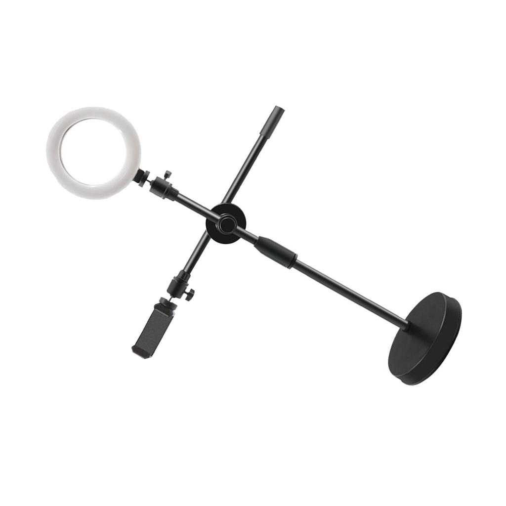 Phone Holder Multifunction Retractable Adjustable Stable Base Cellphone Stand for Salon Photograph
