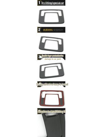 Front Row Reading Light Decorative Frame for 22 HR-V - Center Console Light Cover Sticker