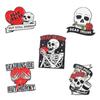 Skeletion Male Ghost Korean Style Brooch Halloween Enamel Pins Clothes Decor Women Scarf Pins