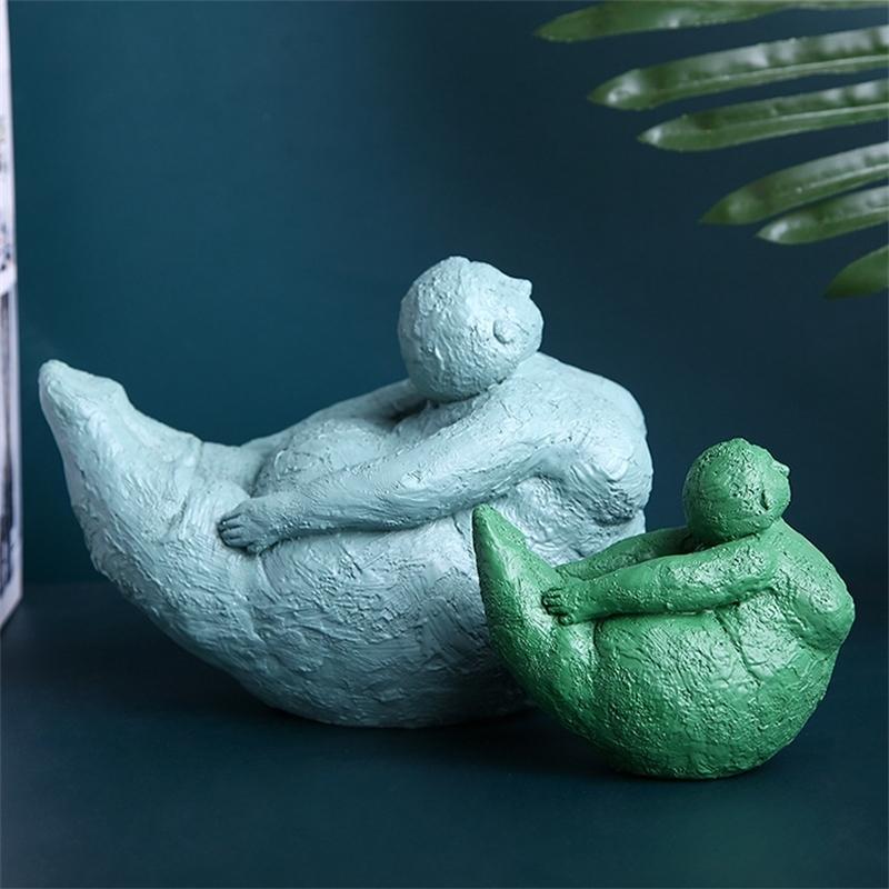 Handmade Resin Yoga Sculpture Elegant Figurine For Living Room Entryway Table Desk Decor For Yoga Lovers Birthday Gift