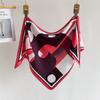 Simulation Silk Abstract Geometric Printing Waist Triangle Scarf Sunscreen Shawl Scarf Women's Silk Scarf Scarf Headscarf Scarf