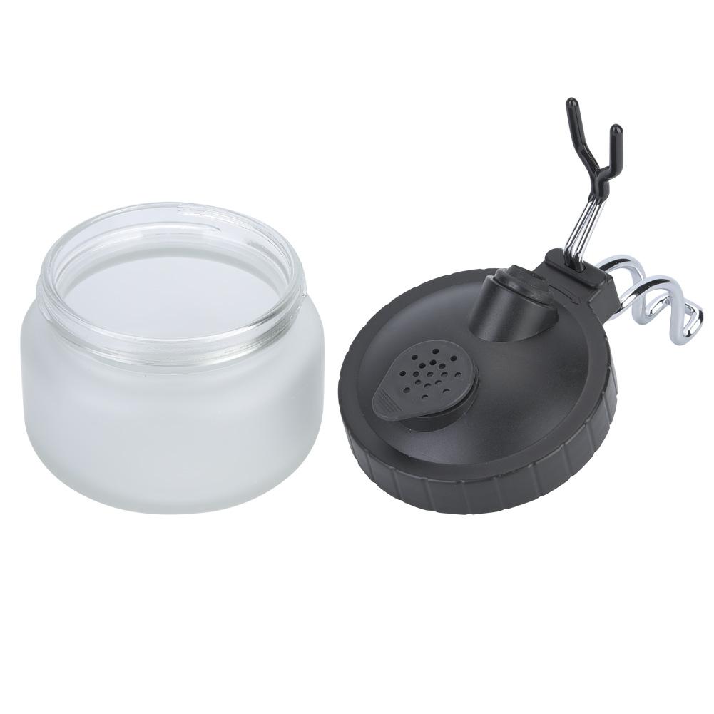 

Емкость для чистки аэрографа, стеклянная, стальная и пластиковая, банка для чистки краски(Матовый горшок)