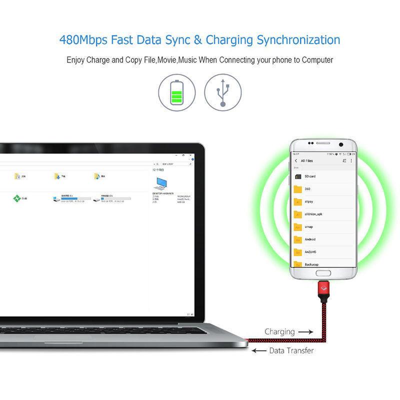 1 Fast Charging Data Charger Cable Designed For The Samsung Galaxy S8/plus