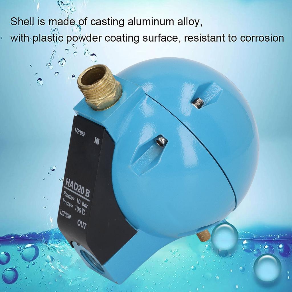 Spherical Drain Valve Automatic Filter Stainless Steel Float Ball Type for Air Compressor HAD20B